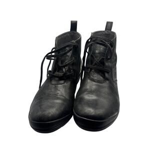BOGS Carrie Chukka Black Waterproof Leather Ankle Boots Women’s 8 booties lace